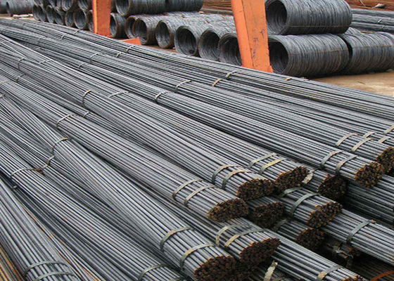 HRB400 Weldable Corrugated Deformed Steel Bar , TMT Steel Reinforcing Rods